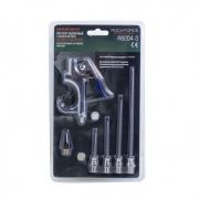 Пистолет обдувочный с комплектом сопел 6пр.(50,70,100,145мм+форсунка 28мм,6.3Bar), в блистере Rock FORCE RF-R8204-3 50359