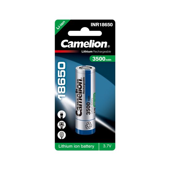 Аккумулятор CAMELION Lithium ICR18650-3500, 3500 mAh 1 шт. в блистере Аккумулятор CAMELION Lithium ICR18650-3500, 3500 mAh 1 шт. в блистере