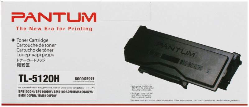 Pantum TL-5120H for BP5100/BM5100. Black. 6000 pages.