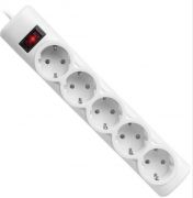 Сетевой фильтр Defender PowerS 50 5 розеток, 5 м, белый Сетевой фильтр Defender PowerS 50 5 розеток, 5 м, белый