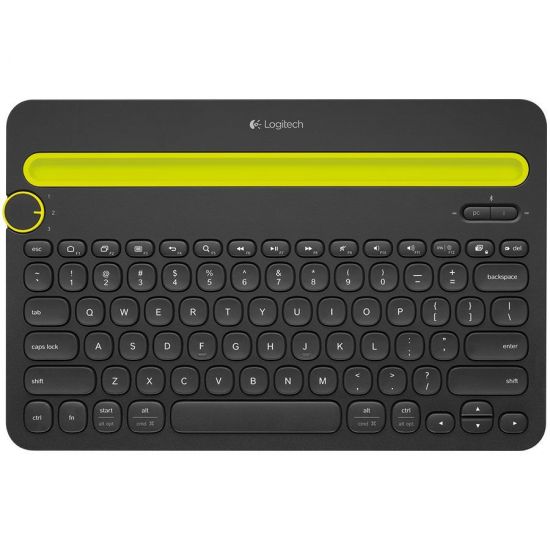 Клавиатура беспроводная Logitech K480 (BLACK, Multi-Device, Bluetooth, 2 батарейки типа AAА)