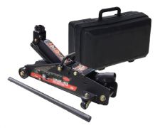 Домкрат подкатной  2,5т с фиксацией  (h min 140мм, h max 387мм)в кейсе с резиновой накладкой ROCKFORCE RF-TH22501C кейс 17352