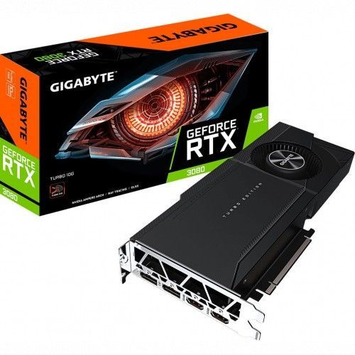 Видеокарта Gigabyte GeForce RTX3080 TURBO, 10Gb GDDR6X 320bit 2xHDMI 3xDP GV-N3080TURBO-10GD 2.0
