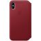 iPhone XS Leather Folio - (PRODUCT)RED, Model