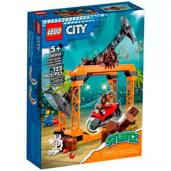 Конструктор LEGO City Stuntz Каскадерская задача «Нападение Акулы»