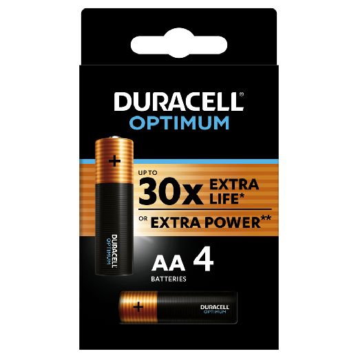 Duracell батарейка OPTIMUM AA 4BKP CEE (5000394158696)