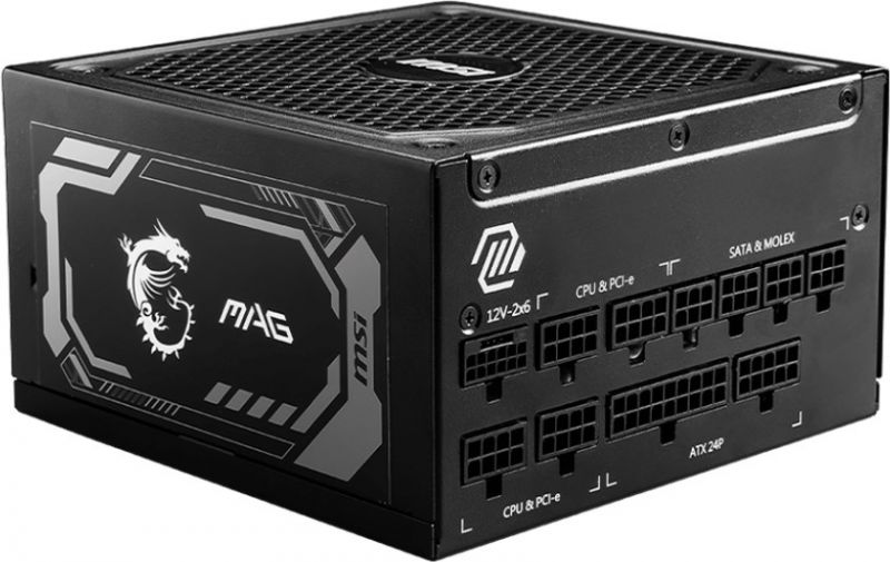 Блок питания MSI MAG A1250GL PCIE5, 1250W, Active PFC, 80  GOLD, Full Modular, Поддержка видеокарт Nvidia® GeForce RTXTM серии 40, MAG A1250GL PCIE5