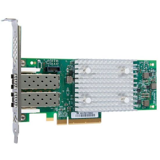 QLogic 32Gb Dual Port FC HBA, PCIe Gen3 x8, SR LC multi-mode optic