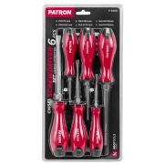 Набор отверток силовых магнитных 6пр (SL5.5x75мм, SL6.5x100мм, SL8х150мм, РН1х75мм, РН2х100мм, РН3х1 64830 P-7006