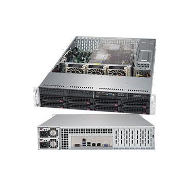 Supermicro SuperServer SYS-6029P-TRT 2U, 2xLGA 3647, TDP 70-205W, Intel C622, 16xDDR4, 8x3.5" Hot-swap, SATA3 (6Gbps); RAID 0, 1, 5, 10, 4xPCI-E 3.0 x16, 2xPCI-E 3.0 x8, 2xRJ45 10GBase-T, 1xRJ45 IPMI, 2xUSB 3.0, 4xUSB 2.0, 1xVGA, 2 COM, 2x1000W