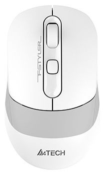 Мышь A4tech Fstyler FB10CS-Grayish/White, оптическая 2000DPI, беспроводная BT+2,4G