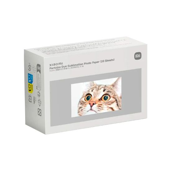 Фотобумага Xiaomi Portable Dye-Sublimation Photo Paper 20 Sheets