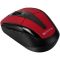 CANYON мышь, цвет - черный/красный, беспроводная 2.4 Гц, регулируемый DPI 800/1000/1600, 6 кнопок, прорезиненное покрытие.