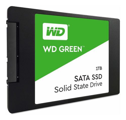 Твердотельный накопитель 1000GB SSD WD Серия GREEN 3D NAND 2.5” SATA3 R545Mb/s, W465MB/s WDS100T3G0A