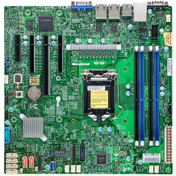 Supermicro mainboard server MBD-X12STH-F-O Intel Xeon  E-2300 C256 CPU, Dual LAN with Intel Ethernet Controller I210, Intel C256 controller for 8 SATA3 (6 Gbps) ports; RAID 0,1,5,10