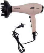 Фен высокоскоростной Polaris PHD-2600ACi, Пыльно-розовый, 2600 Вт, 3 режима, 2 насадки