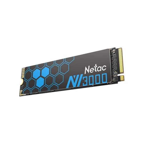 Твердотельный накопитель SSD 1Tb, M.2 2280, Netac NV3000, NVMe, PCIe 3x4, 3100R/2100W, heat sink