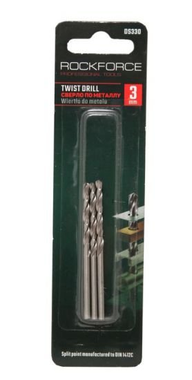 Сверло по металлу 1.5мм HSS(3шт), в блистере ROCKFORCE RF-DS315 29148