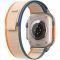 Apple Watch Ultra 2 GPS + Cellular, 49mm Titanium Case with Orange/Beige Trail Loop - S/M,Model A2986