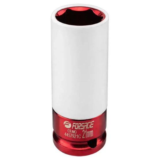 Головка ударная глубокая для литых дисков с защитным кожухом  21мм, 1/2" 61715 F-4457921C