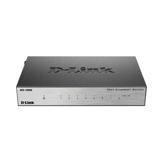 D-Link DES-1008D/L2B Неуправляемый коммутатор 8 портов 10 / 100 Мбит / сек /