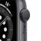 Apple Watch Series 6 GPS, 44mm Space Gray Aluminium Case with Black Sport Band - Regular, Model A2292