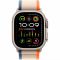 Apple Watch Ultra 2 GPS + Cellular, 49mm Titanium Case with Orange/Beige Trail Loop - S/M,Model A2986
