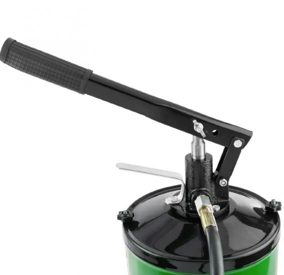 Нагнетатель смазки ручной, 15кг (длина шланга 1.5, внутр.Ø 210мм, внутр. высота 410мм). 59696 RF-07065A MST