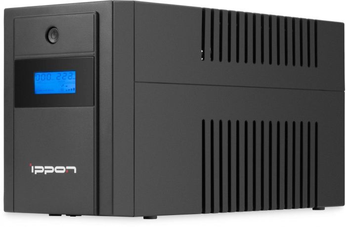 ИБП Ippon Back Basic 1200 LCD Euro, 1200VA, 600Вт, AVR 168 -263В, 7xEURO, управление по USB