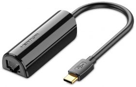 Переходник Vention USB-C- RJ45, Ethernet, 0.15M