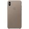 iPhone XS Max Leather Case - Taupe, Model