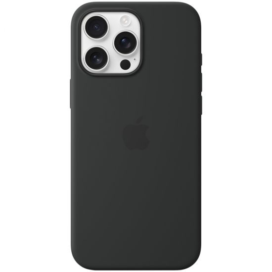 iPhone 16 Pro Max Silicone Case with MagSafe - Black,Model A3316