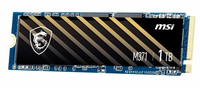 Твердотельный накопитель 1000Gb SSD MSI SPATIUM M371 M.2 PCIe NVMe R2000Mb/s W1600MB/s SPATIUM M371 NVMe M.2 1TB