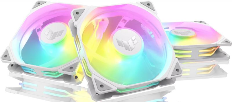 Вентилятор для корпуса ASUS TUF GAMING TR120 FAN ARGB WHITE 3IN1 120x120x28 AuraSync TR120-1/WT/3 IN