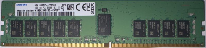 Оперативная память 16GB DDR4 3200MHz Samsung DRAM PC4-25600, Registered DIMM, 1.2V, M393A2K40EB3-CWEBY