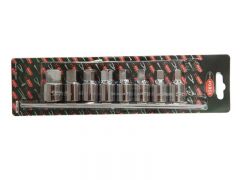 Набор головок-квадратов для маслосливных пробок,8 предметов, 1/2"(8,9.5,10,10.5,12,12.7,13.5,19мм) ROCKFORCE RF-4118MR 1351