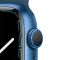 Apple Watch Series 7 GPS, 45mm Blue Aluminium Case with Abyss Blue Sport Band - Regular, A2474