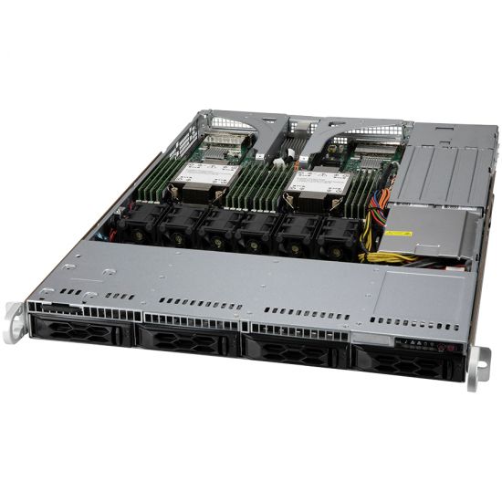 Supermicro server chassis CSE-LA15TQC-R860AW 1U SCLA15 TQC CloudDC Chassis w/ Redundant 860W,RoHS, 2x Full-height expansion slot(s) 2x S-AIOM expansion slot(s), 4 x 3.5"(tool-less) or 2.5"(screw) hot-swap SAS3/SATA drive bay