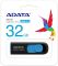 ADATA UV128, 32GB, UFD 3.1, Black/blue (AUV128-32G-RBE) /