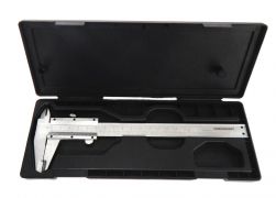 Штангенциркуль (0-150мм, 0.02мм; внутр. Ø, наруж. Ø + глубиномер), в пластиковом футляре FORCEKRAFT 26591       FK-5096P1