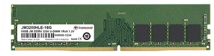 Память оперативная DDR4 Desktop Transcend  JM3200HLE-16G