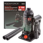 Домкрат бутылочный с клапаном 2т.(h min-148мм,h max-278мм, ход штока-80мм, ход винта-50мм) Rock FORCE RF-T90204(DS) 51448