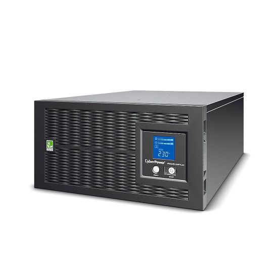Line-Interactive ИБП, CyberPower PR6000ELCDRTXL5U, выходная мощность 6000VA/4500W, Чистая синусоида, 5U Rack/Tower, LCD, AVR, EPO, RJ11/RJ45, USB, RS-232, Smart