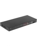 TP-Link TL-SL1218MP Неуправляемый коммутатор PoE  на 16 портов 10/100 Мбит/с и 2 гигабитных порта /