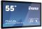 55" Touchscreen LCD monitor UHD 4K, VGA, 2xHDMI, DP, USB, open frame,  PCAP, 3840x2160, 1A1DP2H, Face-up