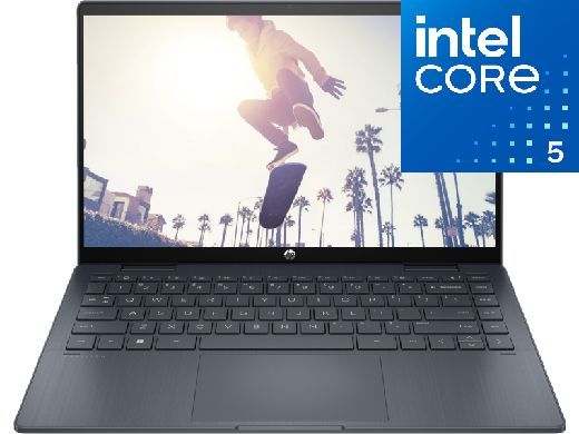 Ноутбук HP Pavilion x360 14-ek2015ci / 14FHD / Core 5-120U / 16Gb / 512Gb / UHD Graphics / Blue / Dos (A19GGEA)