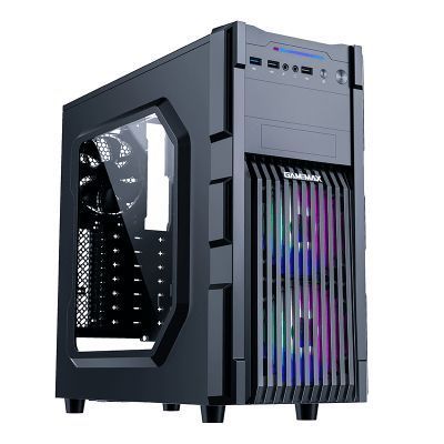 Корпус ПК без БП GameMax GM-ONE-RGB <ATX, 3x120RGB-перед, 3x5.25, 4x3.5, 1x2.5, 2xUSB3.0, Audio>