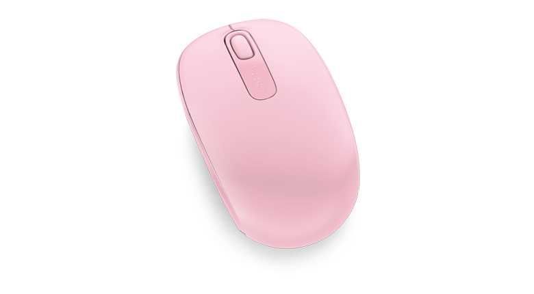 Microsoft Mobile Mouse 1850 розовый оптическая (1000dpi) беспроводная USB