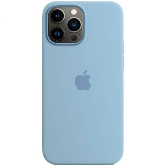 iPhone 13 Pro Max Silicone Case with MagSafe – Blue Fog,Model A2708