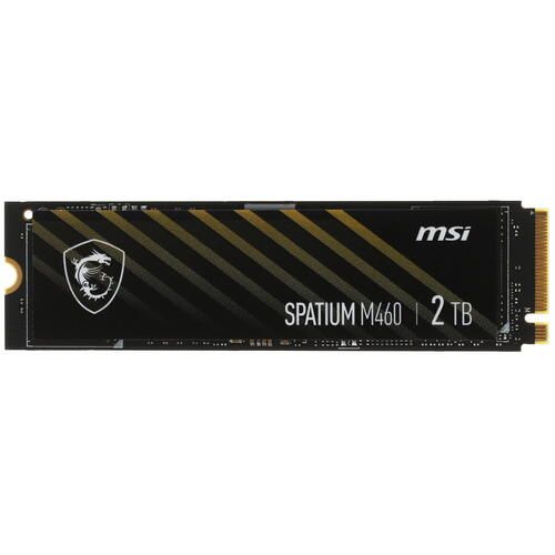 Твердотельный накопитель 2000Gb SSD MSI SPATIUM M460 M.2 PCIe NVMe R4900Mb/s W4400MB/s SPATIUM M460